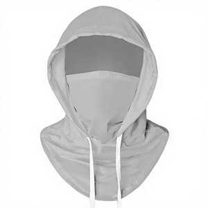 Masque Balaclava Unisexe Noir Intégral Respirant Imperméable Extérieur Spandex Polyester Couleur Unie Décontracté Couvre-tête Adulte - Product Image 1