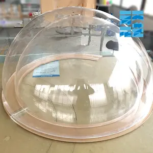 Grande hémisphère en acrylique transparent, 1 pièce, grande taille, dôme acrylique