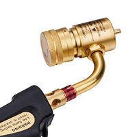 UWELD Torche manuelle à gaz propane Mapp réglable à flamme tourbillonnante Gaz Mapp propane air carburant CVC soudage Turbo