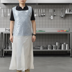 Kangle Disposable Sleeveless Lightweight HDPE/LDPE Waterproof Oil-Resistant for Hospital Medical <b>Plastic</b> <b>Apron</b> - Product Image 4