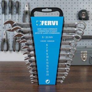 FERVI SERIE COMBINED KEYS เครื่องมือซ่อมยางพร้อมขนาด 6-22 มม. น้ำหนัก 1.12 กก. SKU 0073 - Product Image 2