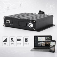4G Mobil DVR Sistemi 4 Kanal 1080P Kayıtlı Araç Monitör Kamerası Gerçek Zamanlı GPS Takip SD Kartlı Kamyon Filosu Araç Güvenlik Sistemi