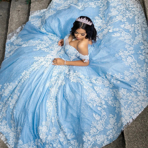 Sky Blue Graduation Dress - Long Elegant Ball Gown Sky Blue Graduation Dress - Long Elegant Ball Gown