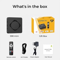 Nuevo Producto de Fábrica 2025, S98mini RK3518 Android 14, TV Box 8K, Smart TV Box con Internet, Reproductor Multimedia BT 5.0, STB Set Top Box