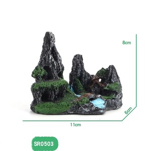 소형 석가산 모형 레진 석가산 아쿠아스케이프 수족관 장식 소품 시뮬레이션 - Product Image 5