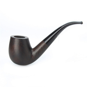 Muxiang Wooden Tobacco Pipe Bent Shape 9mm Tenon Handmade Smoking Pipe - Product Image 5