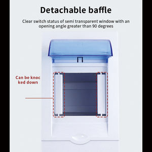 PZ30プラスチックパネル配電ボックス8Way防水ワイヤーボックス家庭用配電ボックス<span class=keywords><strong>MCB</strong></span>回路ブレーカ装置 - Product Image 5