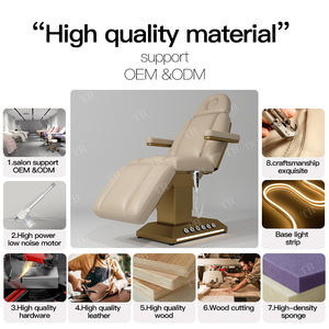 Camilla estética Turri, mesa de masaje eléctrica, Control de pies, cama cosmética, muebles de salón de belleza de cuero blanco, cama de masaje - Product Image 5