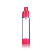 Flacon cosmétique sans air pour lotion et sérum, 50 ml, en plastique PP avec pompe pulvérisatrice pour emballage cosmétique