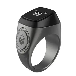 Wholesale Muslim gift Digital Smart Ring Muslim Prayer Zikr Ring Microcrystalline Ceramic led Smart Counter Ring