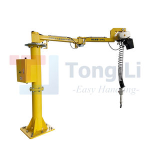 Mini grúa articulada de 125kg y 250kg, grúa de equilibrio giratoria de 180 grados, grúas de pluma manual con polipasto eléctrico - Product Image 4