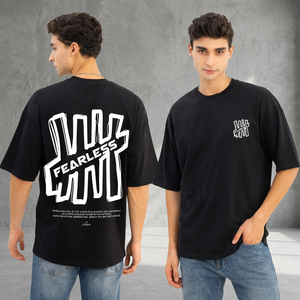 T-shirt imprimé noir tendance de grande taille pour homme Fabricant de vêtements pour homme de bonne qualité à bas prix Vente en gros de t-shirts de haute qualité pour homme - Product Image 2
