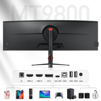 Moniteur de jeu incurvé ultra-large 49 pouces 5K 60Hz USB-C pour PC portable OEM Factory