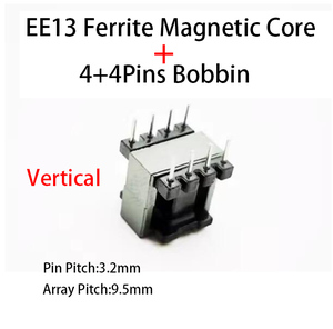 Ban đầu <span class=keywords><strong>ee13</strong></span> 5 + 5 4 + 4 2 + 4 pins 10/8/6P Mn-Zn <span class=keywords><strong>pc40</strong></span> biến áp <span class=keywords><strong>Ferrite</strong></span> lõi từ CuộN Skeleton cựu bobbin - Product Image 6
