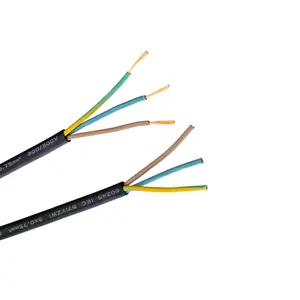 电线制造商多芯h05rn f 3g 0.75平方毫米3芯橡胶电缆裸绞合橡胶电缆