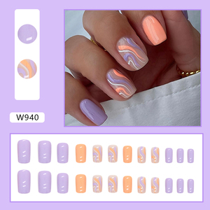NANMEI TRIBE Professional Nail Supplies Wholesaler W940 Press-On ABS Nail Beauty Products Colorful Superior Feeling for Fingers - Product Image 2
