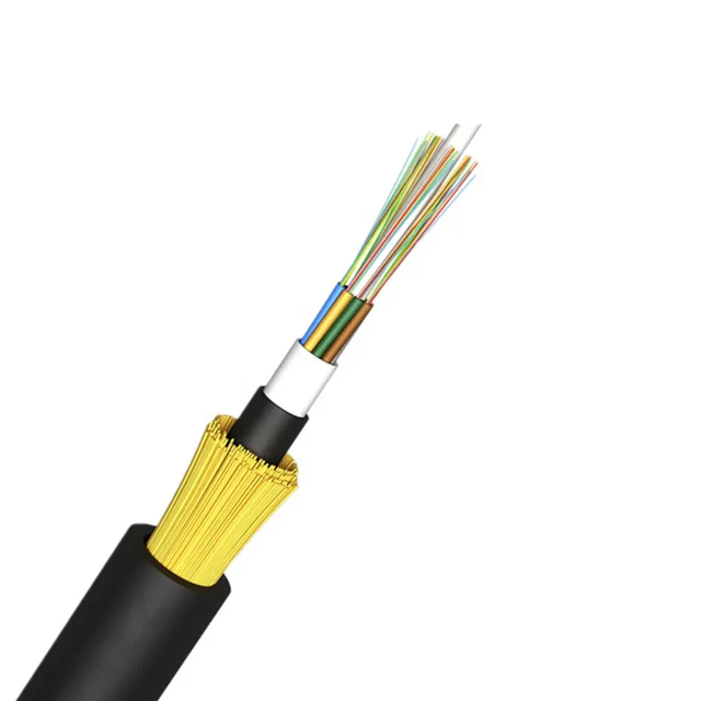 ADSS Fiber Optic Cable 6 Core Aerial All Dielectric Self-Supporting Loose Tube Single Mode for Power Line OPGW PVC/LSZH Jacket