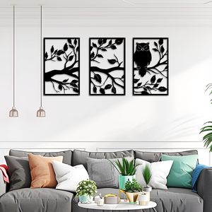 Decoración de pared esculturas 3D abstracto <span class=keywords><strong>minimalista</strong></span> sala de estar colgante Metal acentos modernos lujo hogar decorativo arte decoración de pared - Product Image 1