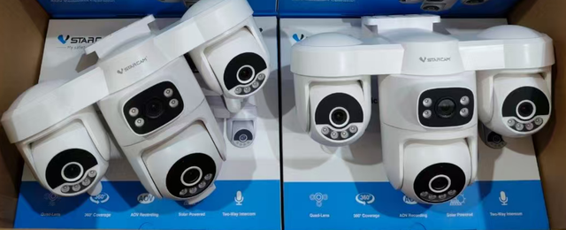 CG623FR 4-lens 4G Home Security Closed-Circuit Television Infrared Night Vision NVR System Cloud Storage 12MP IP Security Camera