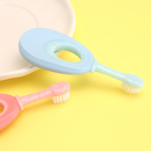 <span class=keywords><strong>Brosse</strong></span> à dents pour bébé, taille standard, très vendue, mignonne, poils en nylon doux, colorée, facile à tenir, poignée antidérapante en TPE, pour usage domestique - Product Image 5