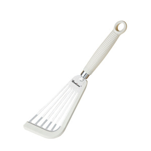 <b>Silicone</b> Stainless Steel Spatula Fan Shaped Butterfly Handle For Frying Fish Non Stick Pan Cooking <b>Tool</b> High Temperature - Product Image 2