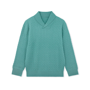 Bán Buôn Biểu Tượng Tùy Chỉnh Thiết Kế OEM ODM Dài Tay Áo Khăn Choàng Cổ Áo Ngư Dân Tốt Nhất Áo Thun Áo Len Của Nam Giới Tinh Khiết Dệt Kim Làm Việc Mùa Thu - Product Image 5