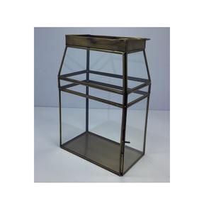 Candelabro de vidrio de Metal con mango de yute, soporte de vela decorativo para el hogar y el jardín - Product Image 3