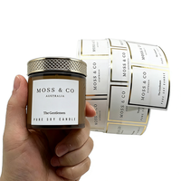 Étiquettes autocollantes personnalisées pour emballages cosmétiques imperméables, dorure à chaud sur rouleau