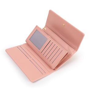 <span class=keywords><strong>Portefeuille</strong></span> long tendance version coréenne <span class=keywords><strong>pour</strong></span> femmes, sac à téléphone portable à trois volets <span class=keywords><strong>pour</strong></span> femme - Product Image 4