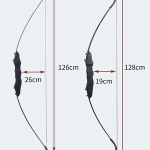 Arco Recto M3 con Mango de Madera, 126cm 128cm, Equipo de Tiro con Arco Ambidiestro, Duradero - Product Image 1