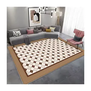 卧室和客厅装饰用实用防滑区域地毯地毯印花区域地毯垫机洗地毯