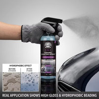 Spray de revêtement céramique au graphène 3 en 1 professionnel, hydrophobe, haute brillance, protection UV, entretien automobile, detailing automobile