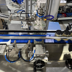 Venda quente automática pode tampas alimentador única cabeça vidro tampando máquinas - Product Image 4