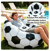 Canapé gonflable moderne et durable en PVC, style pouf pliable, siège portable pour chambre, salon, camping en extérieur