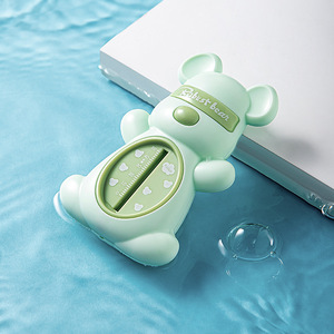 <b>Bear</b>-Shaped Baby Bath Thermometer <b>Pink</b> And Yellow For Measuring Water Temperature Regular Size Pp Material - Product Image 4