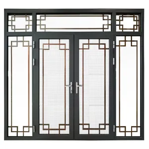 Алюминиевые двери и окна для гостиной, алюминиевые раздвижные двери, балконные Звукоизолированные перегородки, створчатая стеклянная дверь