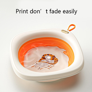 <span class=keywords><strong>Bañera</strong></span> Plegable Portátil Multiusos para Viajes y Campamentos, con Lindos Diseños de Dibujos Animados, para Niños, para Lavar la Cara y los Pies, para Bebés - Product Image 4