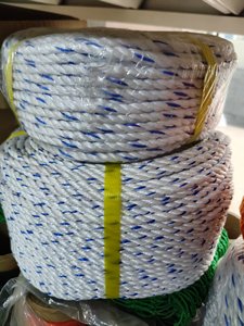 Cuerda de Polipropileno PP de 3 Hilos y 4 Capas, Color Azul y Blanco, Cuerdas de Pesca, Cordones de Pesca, Corda de PP para Pesca - Product Image 6