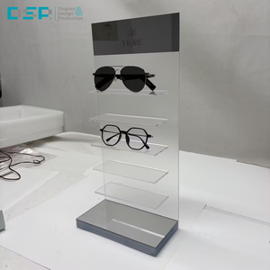 DSP Vietnam Factory Wholesale Acrylic Eye Glasses Sunglasses Display <b>Stand</b> Countertop Rack Polished Surface Beveled Edges - Product Image 1