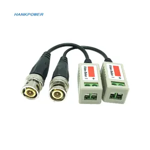 ความละเอียดสูง BNC to UTP Cat5/5e/6 วิดีโอ Balun HD ตัวรับส่งสัญญาณอะแดปเตอร์เครื่องส่งสัญญาณสนับสนุน 720P/1080P AHD/CVI/TVI กล้องวงจรปิดกล้อง