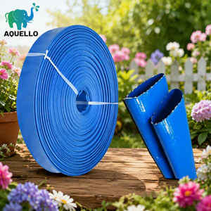 Tuyau de refoulement plat en PVC haute pression, résistant à l'usure, robuste, 2 po x <span class=keywords><strong>100</strong></span> pi, durable pour le vidange de piscine, taille personnalisable - Product Image 1