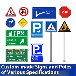 Panneaux de signalisation de sécurité de chantier personnalisés par les fabricants du Zhejiang, barrières de circulation routière - Product Image 3