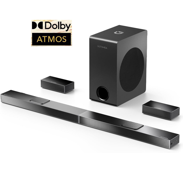 5.1.2 NOVA S80 Soundbar with Dolby Atmos, 8" Wireless Subwoofer & Rear Speakers