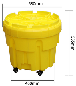 Kit di Contenimento per Sversamenti OSD-20 in HDPE da 20 Galloni con Ruote per Liquidi - Product Image 2