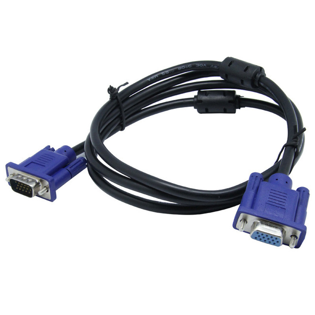 VGA Cable (3+5) Male-to-Male/Female High-Definition Data Cable Pure Copper Conductor Thermoplastic Elastomer Nylon Jacket