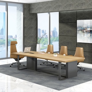 เฟอร์นิเจอร์ห้องประชุม โต๊ะประชุมไม้ โต๊ะประชุมสำนักงานสมัยใหม่ - Product Image 2