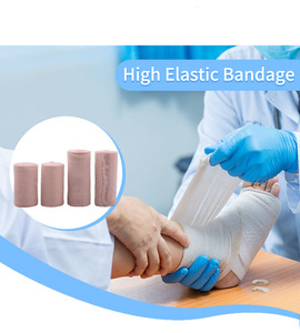 Venda Elástica Cohesiva Médica para Hospital, Adhesivo Natural, Venda de Crepé de Algodón de 20 cm - Product Image 2