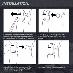 Soportes de elevación de capó 99651155101 resorte de Gas de coche para <span class=keywords><strong>Porsche</strong></span> 911 Boxster - Product Image 4