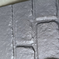Façades de bâtiment de cuisine modernes perforées résistantes aux UV, surface à motif de briques, fibrociment préfini, extérieur de villa