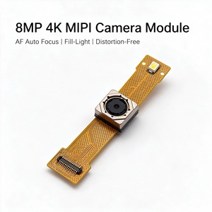 Module de caméra MIPI 8MP 4K avec autofocus, sans distorsion, avec éclairage d'appoint, câble flexible FPC, caméra pour tablette pour la photographie et la vidéo - Product Image 1